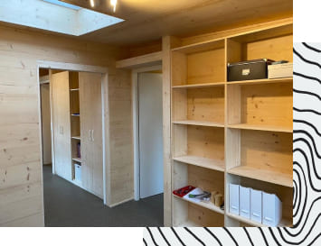 Einbauschrank aus Holz